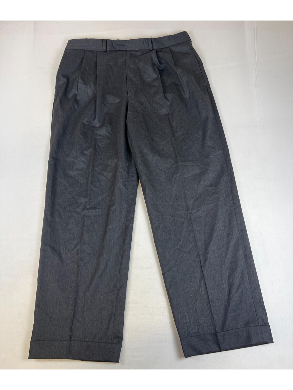 Lauren Ralph Lauren Men's Wool Cashmere Dress Pants Gray 32x32 Pleated Trousers